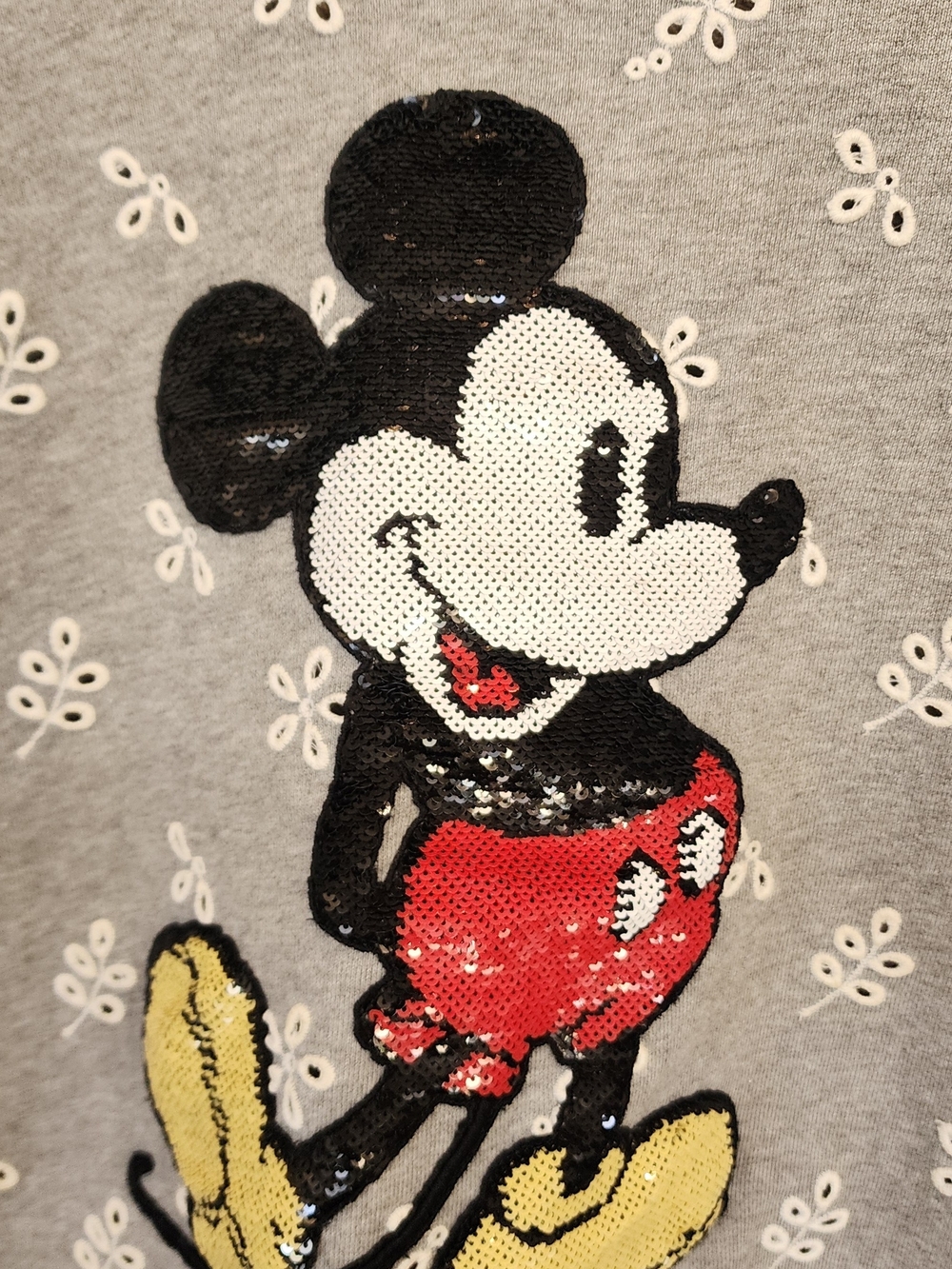 Marc Jacobs x Disney Collab Sweatshirt Sequin Mickey Mouse Collectible Size S - Picture 5 of 12